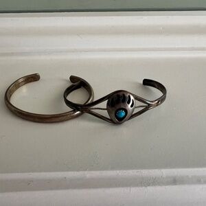 Pair of sterling baby bracelets